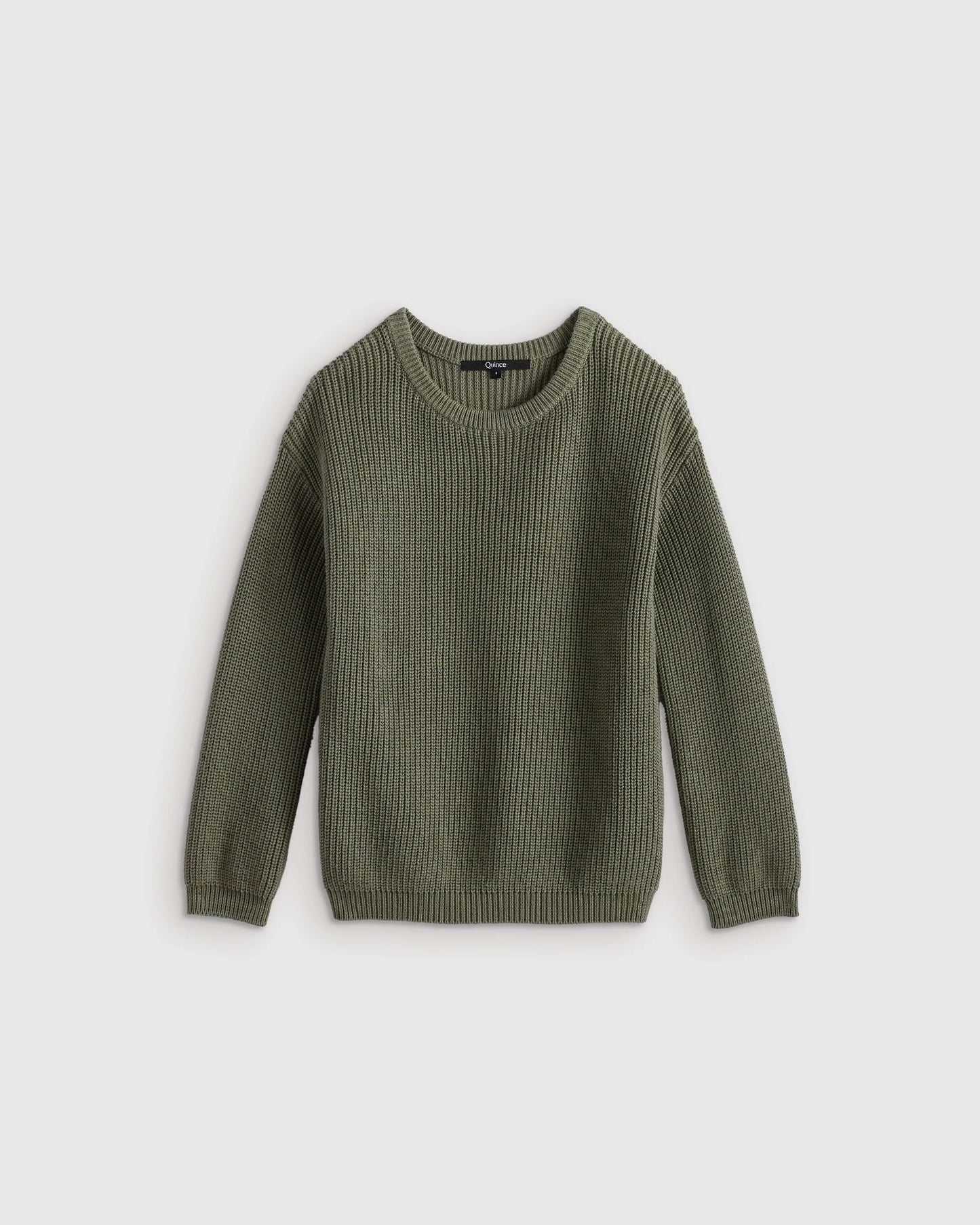 100% Organic Cotton Fisherman Tunic Sweater - 6 / Oatmeal