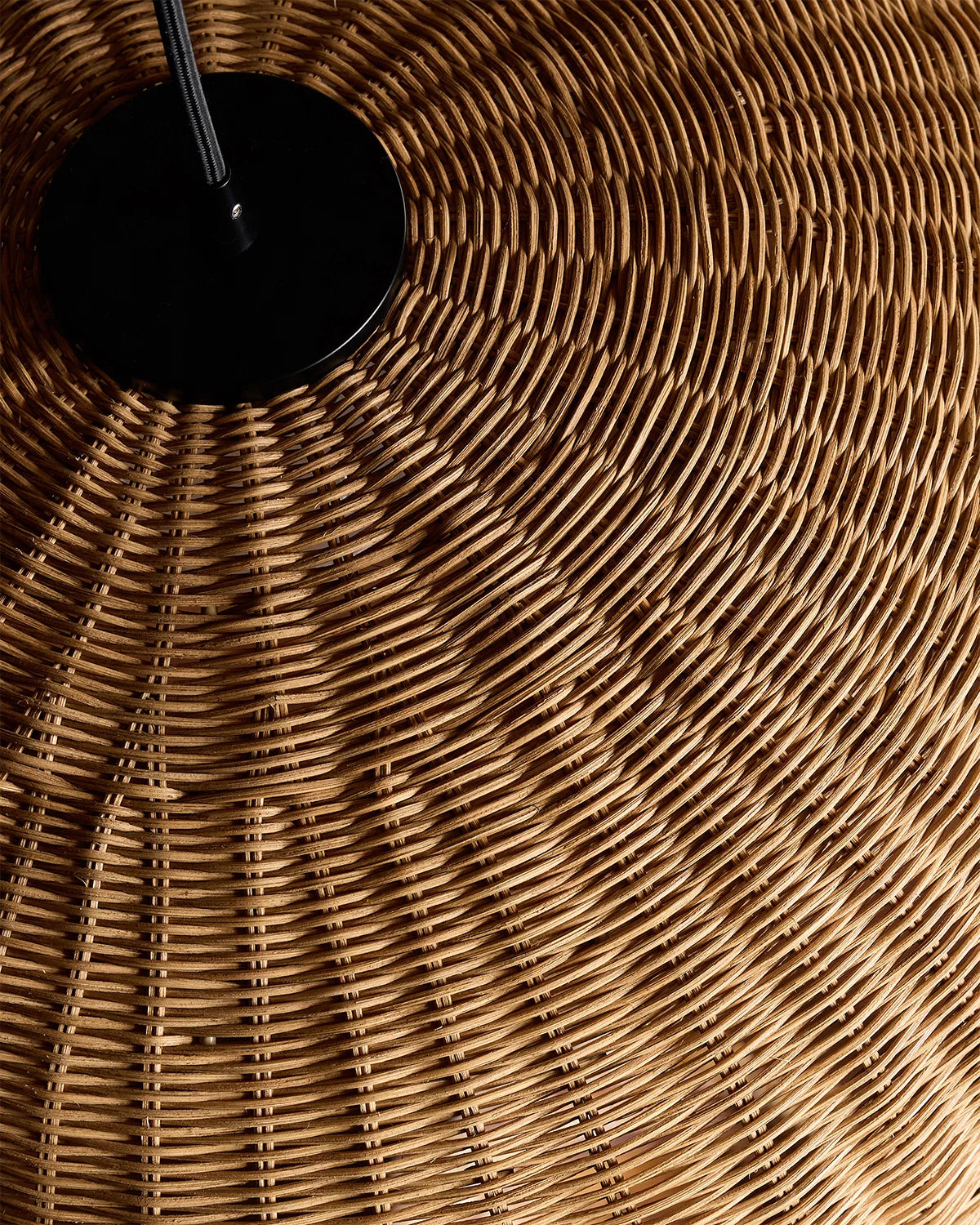 Natural Rattan Dome Pendant Light - One Size / Natural