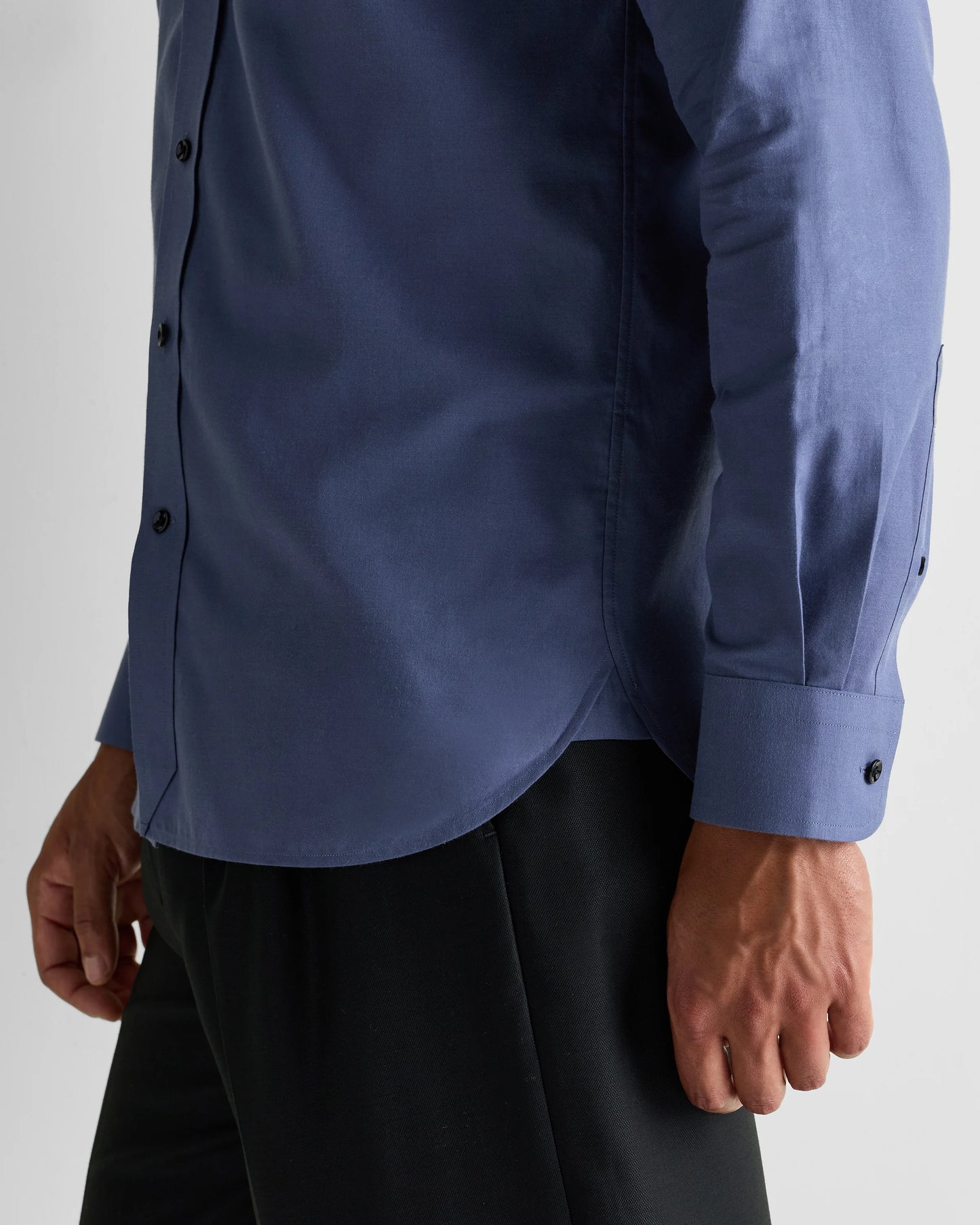 Organic Cotton Cashmere Dress Shirt - XS / Pale Blue