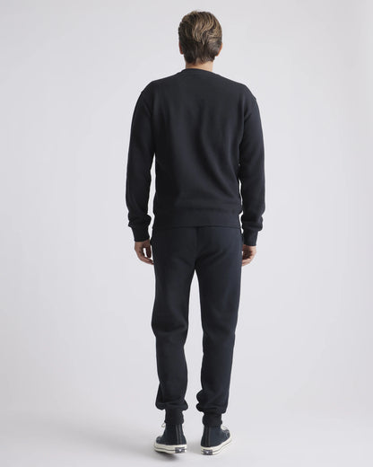 Organic Heavyweight Fleece Crew - S / Heather Grey