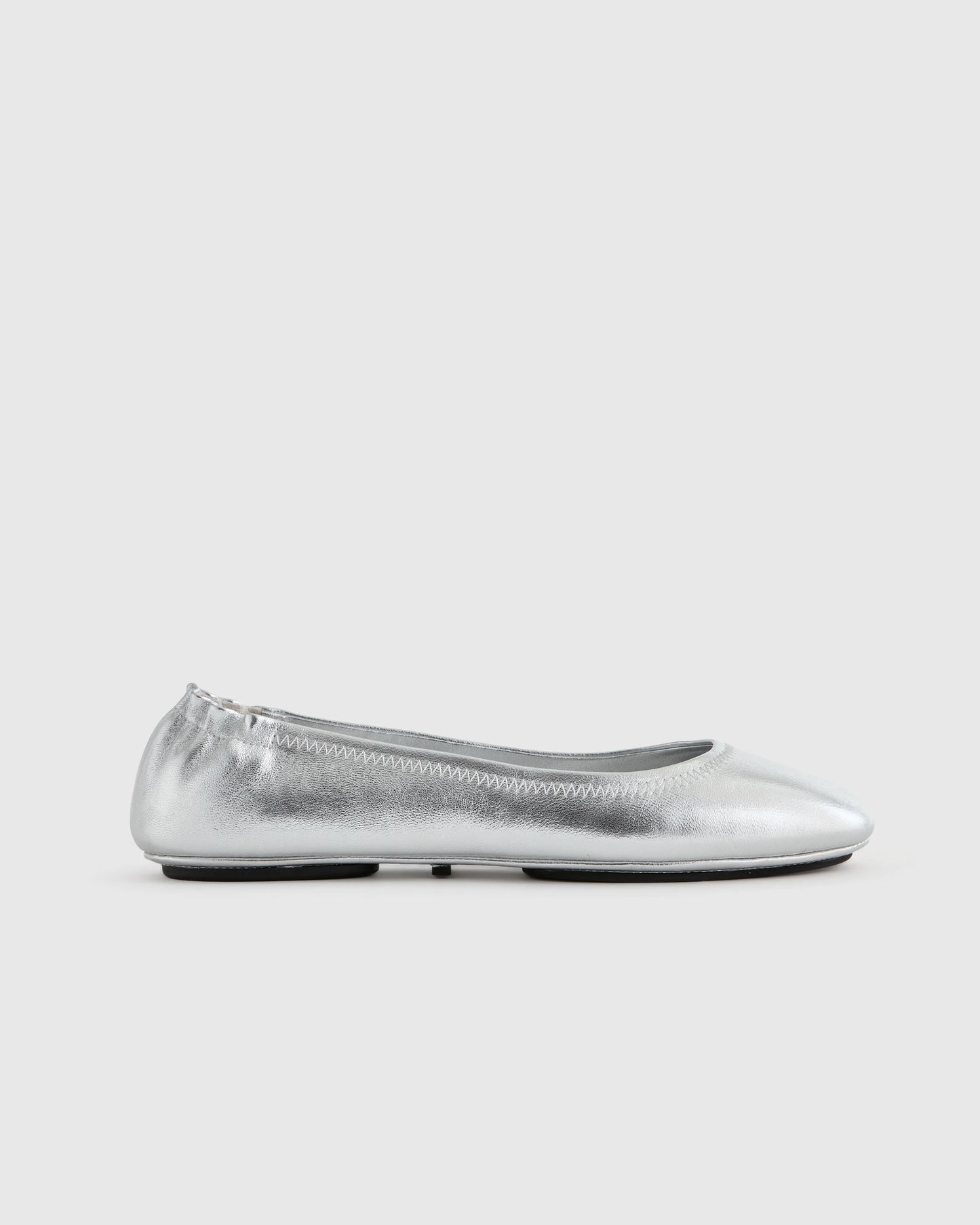 Italian Leather On-The-Go Ballet Flat - 5 / Cognac