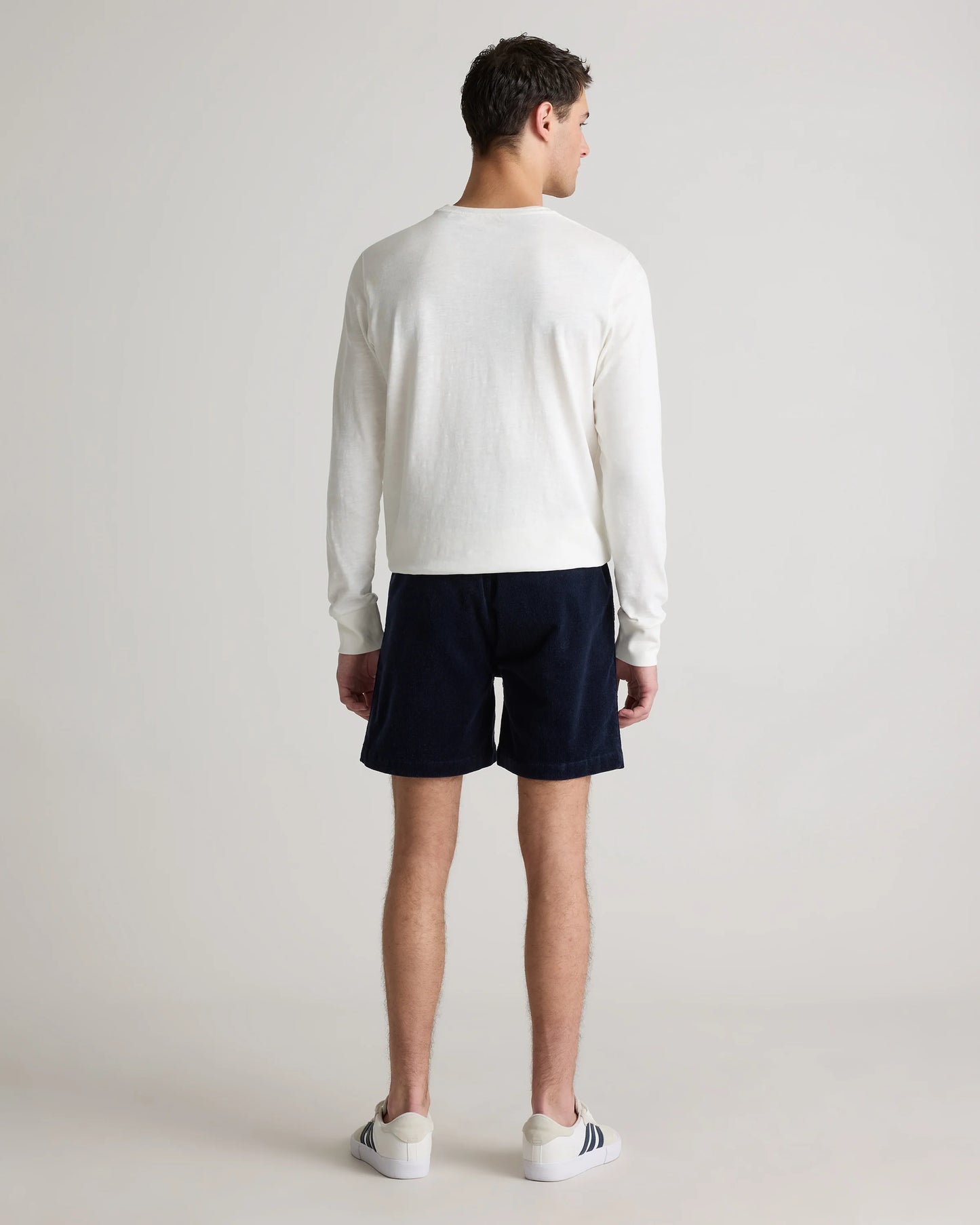 Organic Stretch Corduroy Shorts - 6" - S / Granite Grey