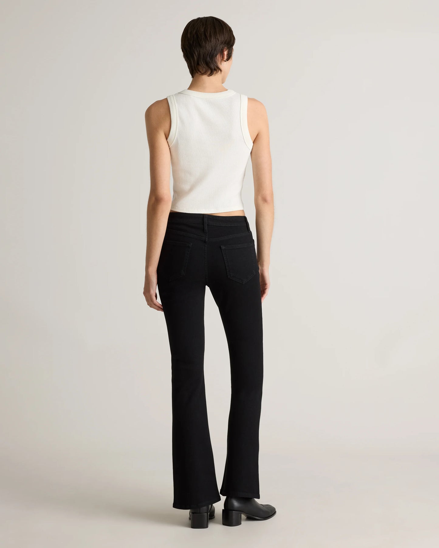 Luna Stretch Flare Jeans - 24 / Black