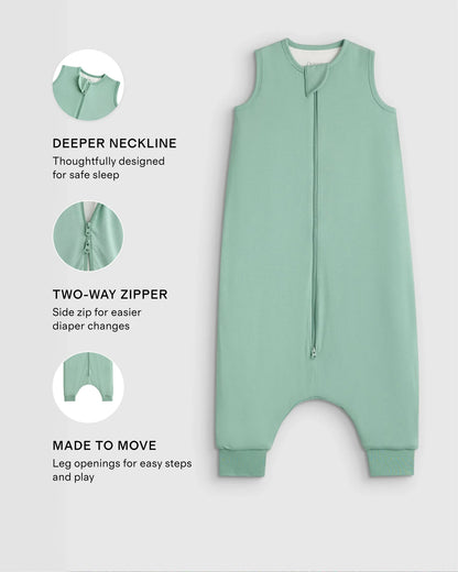 Bamboo Sleep Bag Walker 1.5 TOG - M / Colony Blue