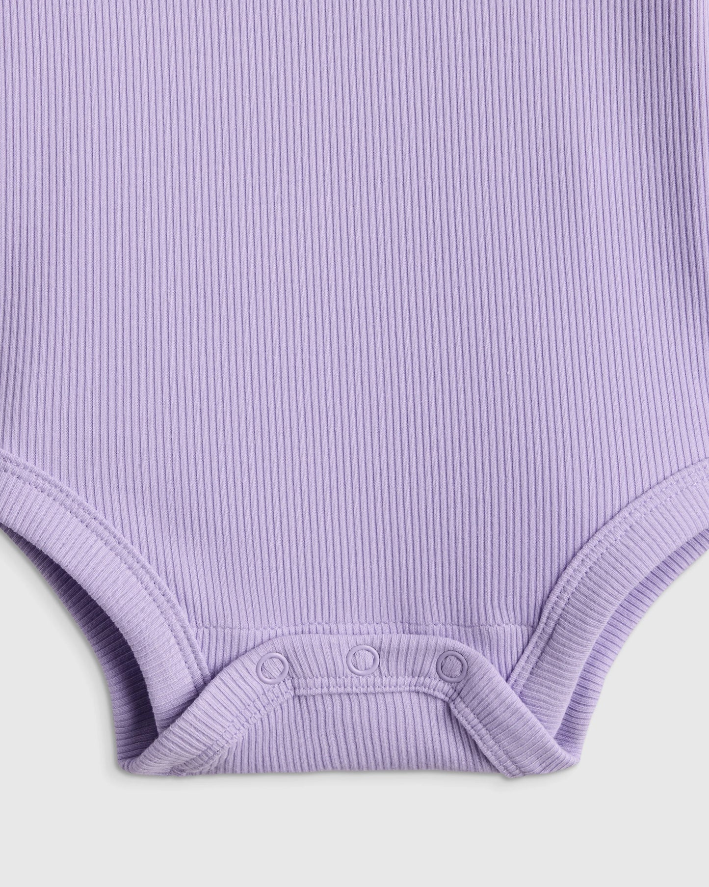 Softest Rib Long Sleeve Bodysuit - 0-3M / Violet Mist