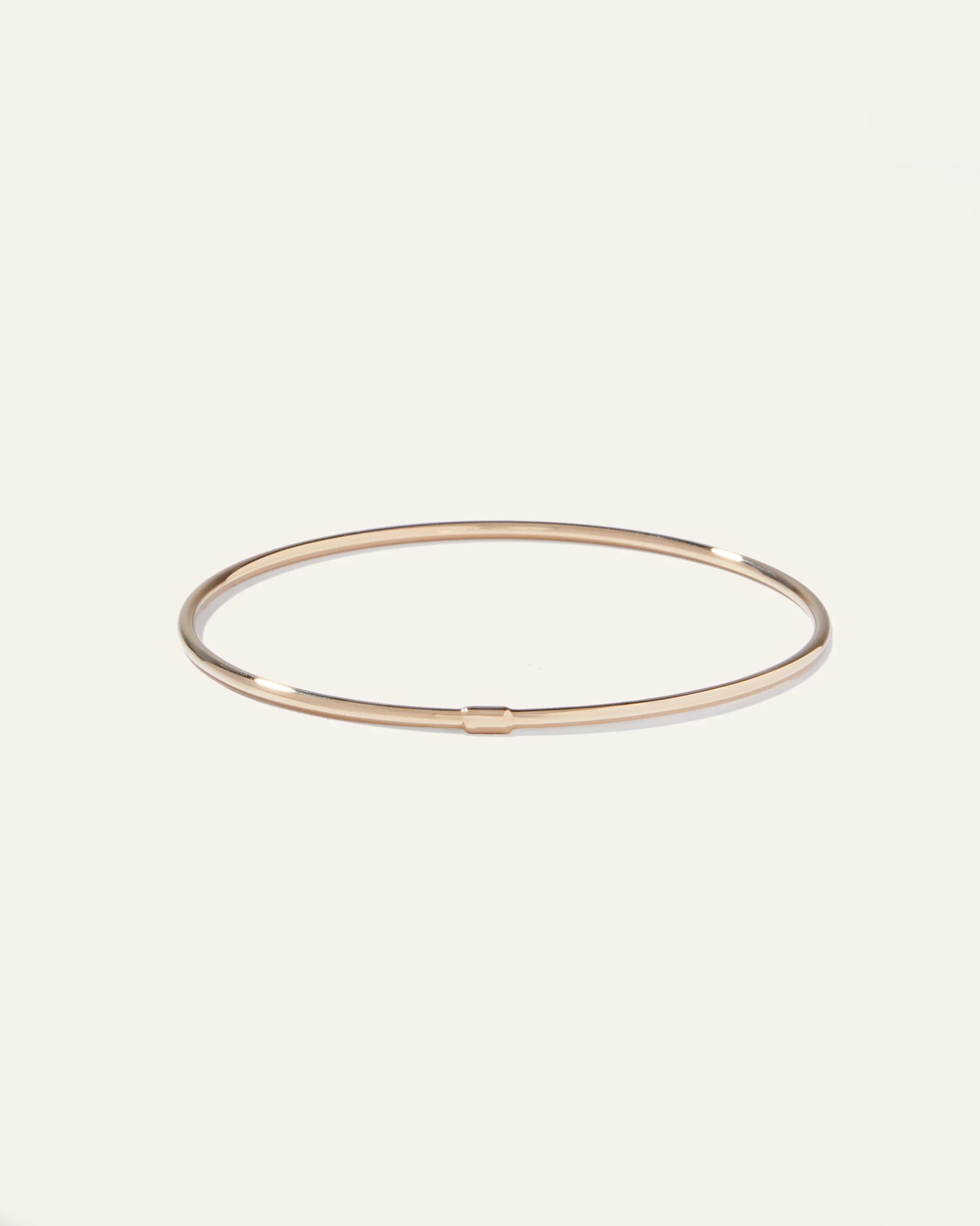 14K Gold Oversized Stacking Bangle - One Size / Yellow Gold