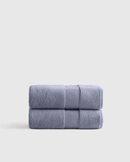 Classic Organic Turkish Cotton Bath Towel (Set of 2) - One Size / White