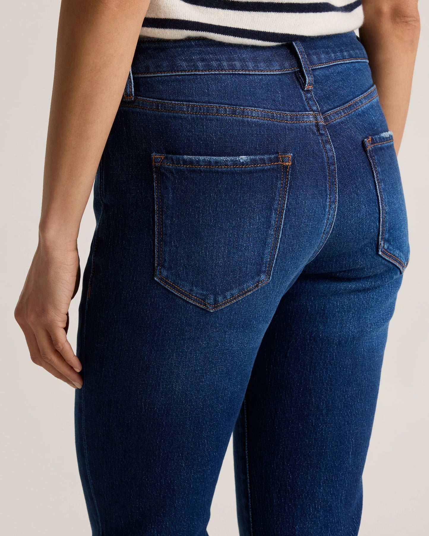 Luna Stretch Slim Boyfriend Jeans - 24 / Stormy Blue