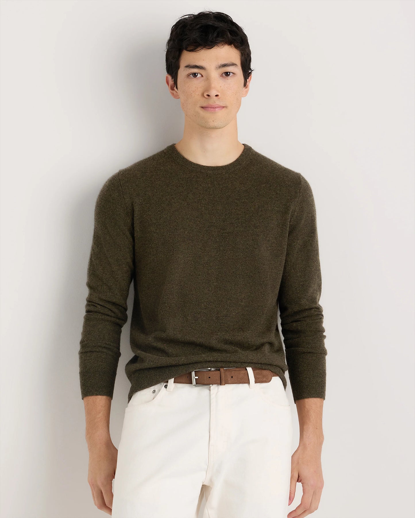 Mongolian Cashmere Crewneck Sweater - XS / Black