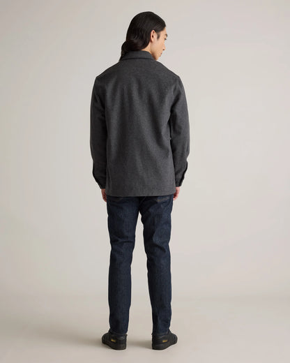 Italian Wool Overshirt - XXXL / Black