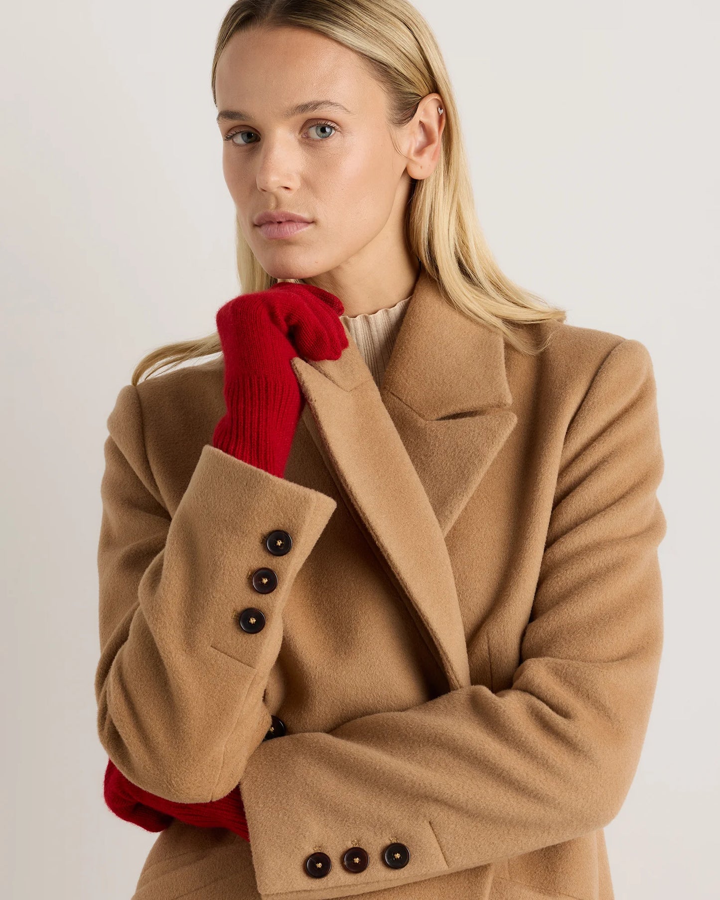 Mongolian Cashmere Gloves - One Size / True Navy