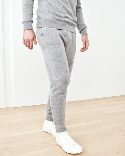 Mongolian Cashmere Jogger - S / Heather Truffle Brown