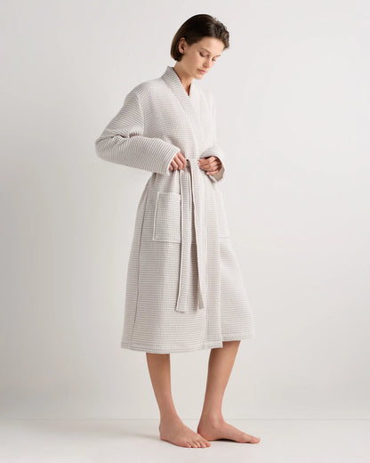 Organic Turkish Waffle Robe - XS / White