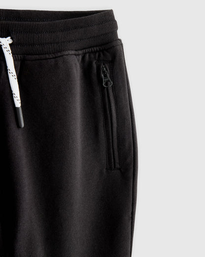 Organic Cotton French Terry Reinforced Knee Slim Jogger - 6 / Navy