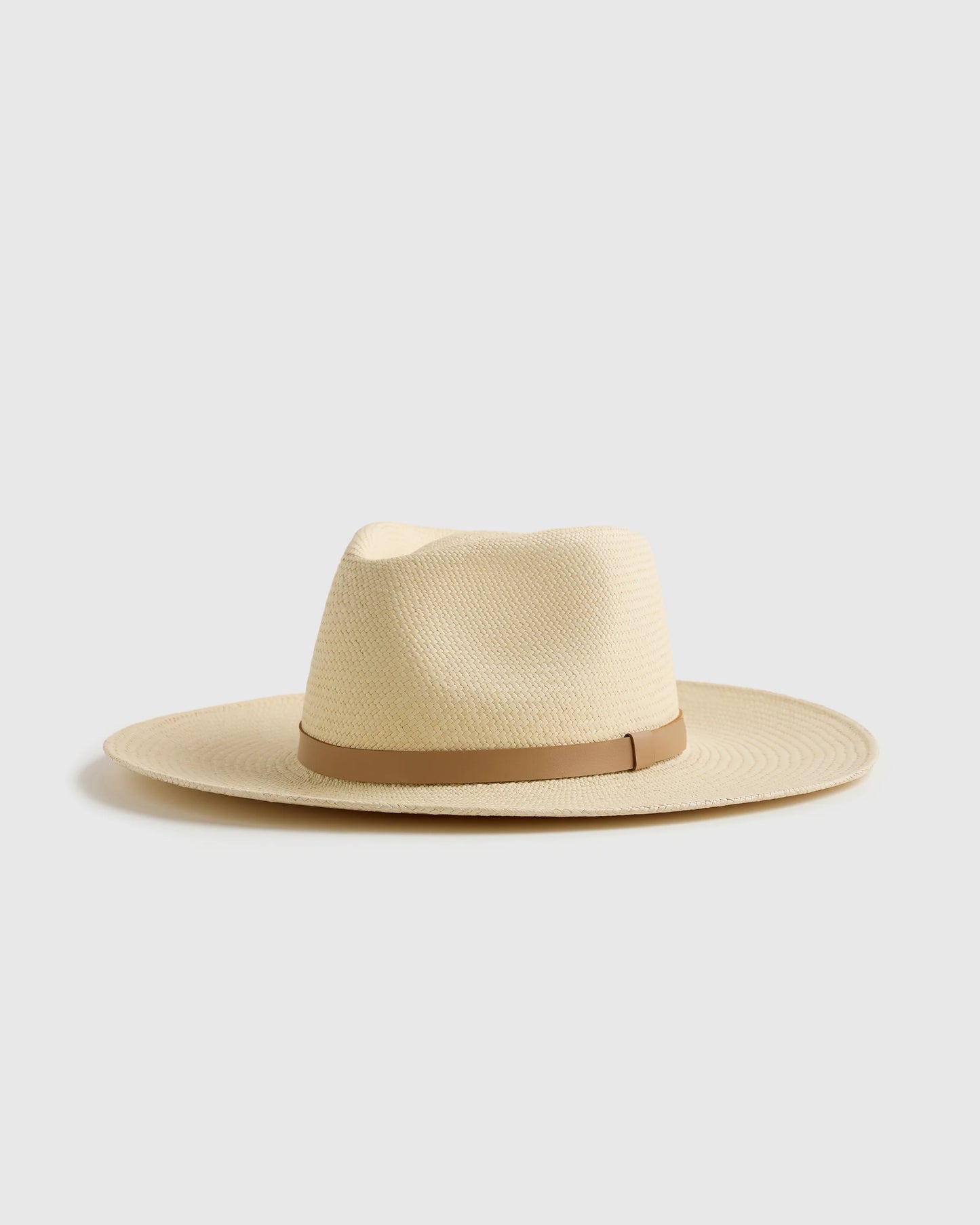 Toquilla Straw Wide Brim Panama Hat - S / Natural