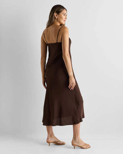Washable Stretch Silk Maternity Slip Dress - XS / Moonstone Blue Heirloom Floral