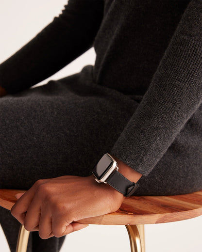 Leather Smartwatch Band - 38mm - 42mm / Cognac