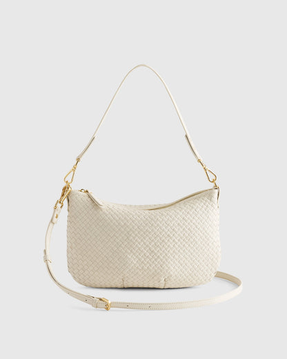Sloane Handwoven Mini Shoulder Bag - One Size / Cognac