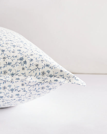 Organic Crisp Percale Floral Euro Sham - Euro / Toffee Florette