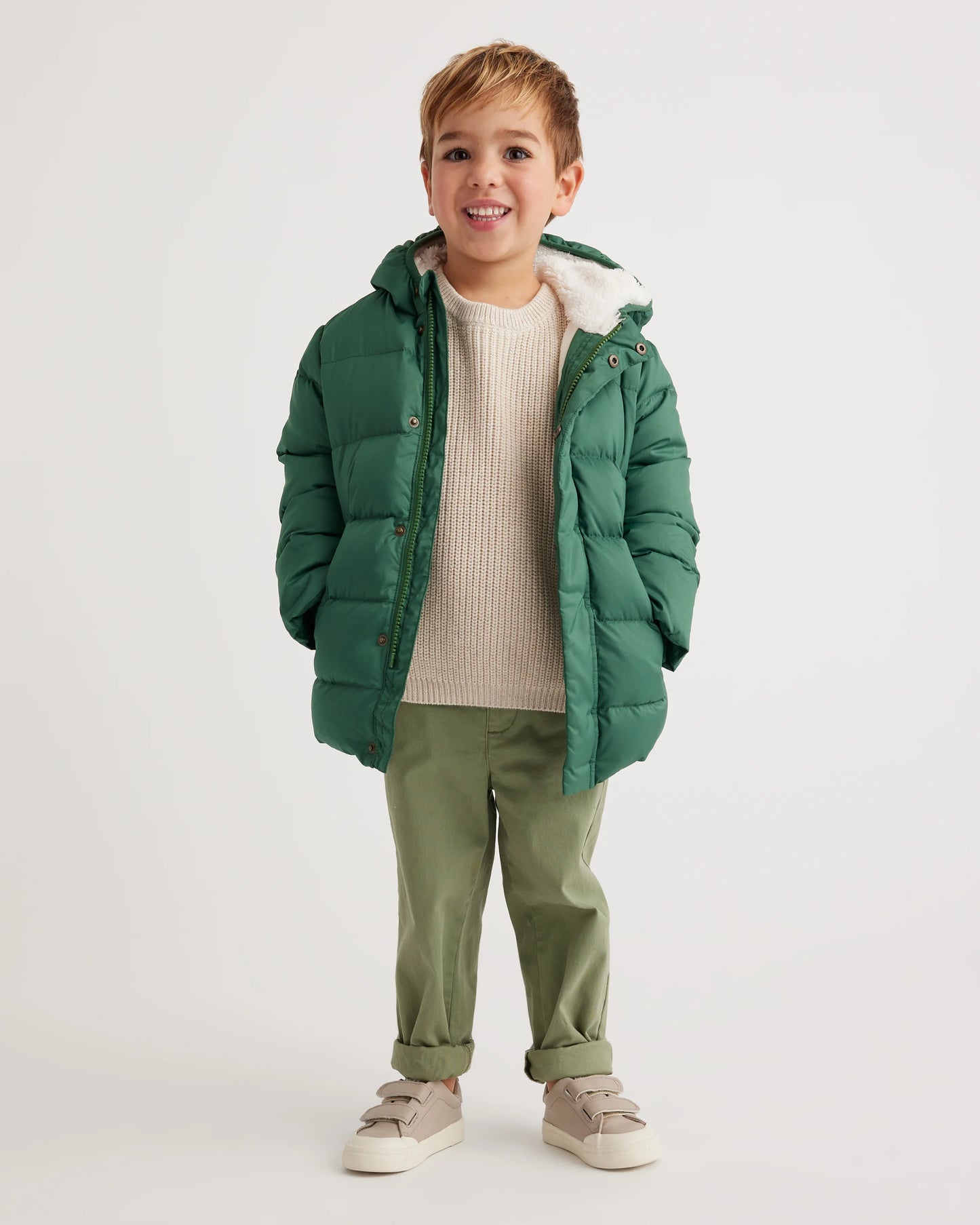 Heavyweight Down Puffer Coat - 2T / Purple Floral
