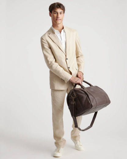 Nappa Leather Duffle Bag - One Size / Dark Brown