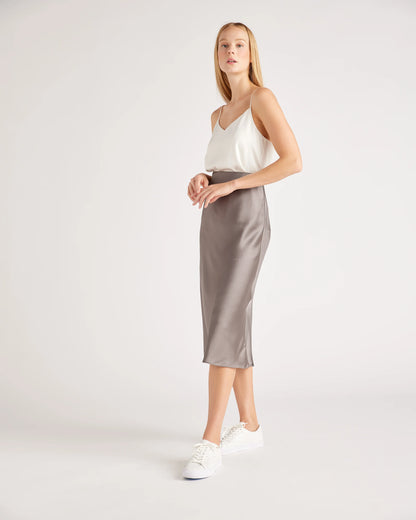 Washable Stretch Silk V-Neck Cami - XS / Ivory