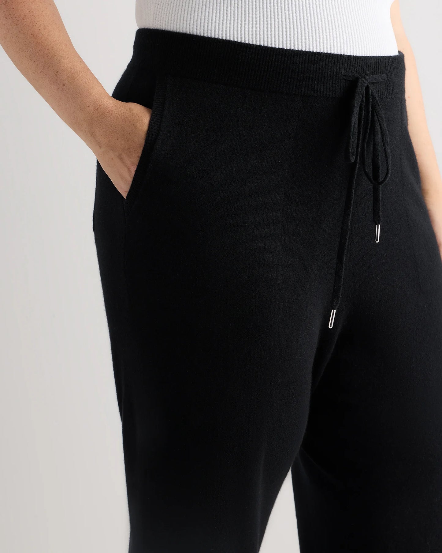 Mongolian Cashmere Straight Leg Pants - 1X / Brown