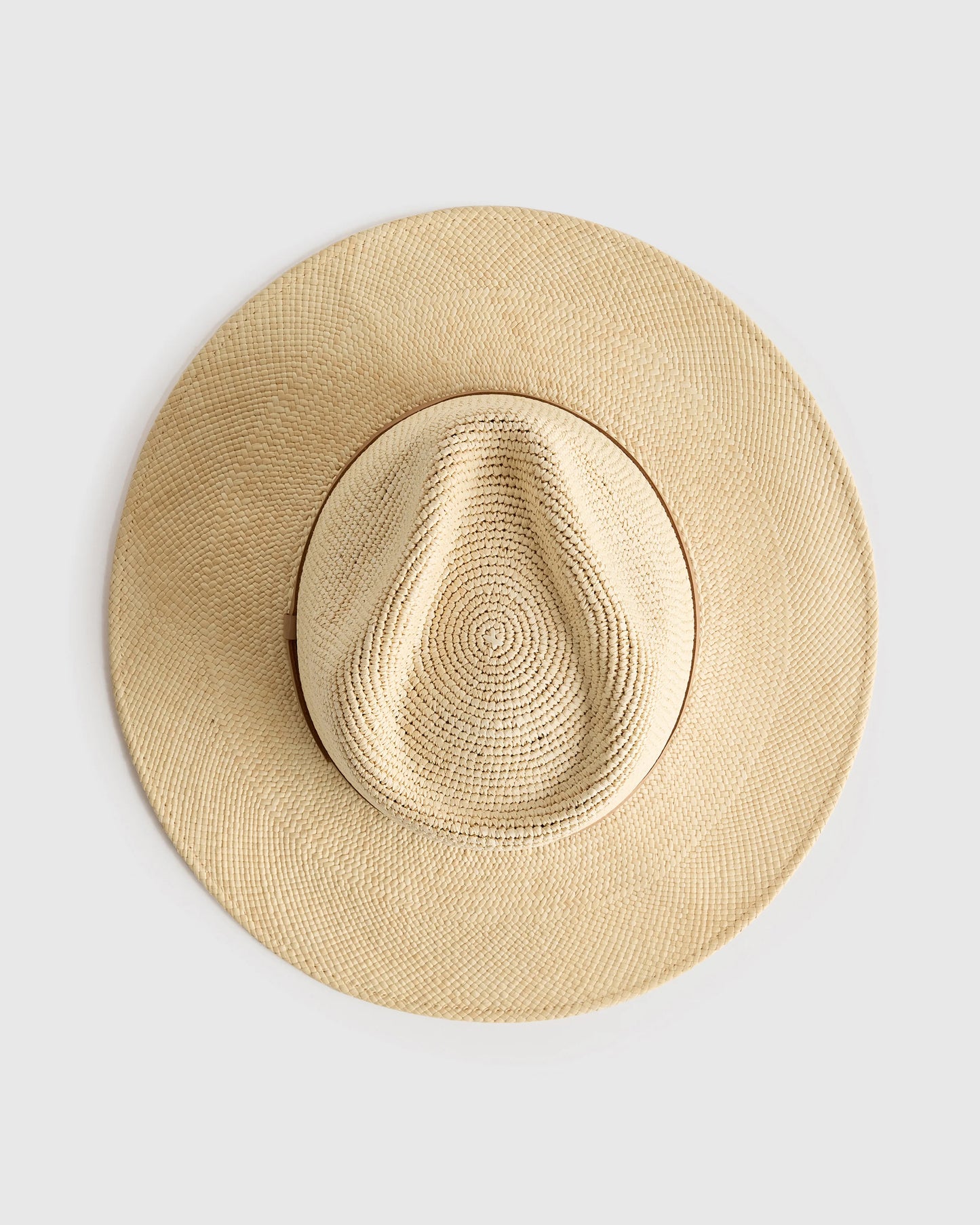 Toquilla Straw Crochet Fedora - S / Natural