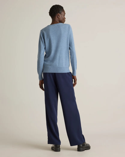 Mongolian Cashmere Crewneck Sweater - XS / Ivory