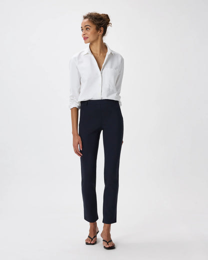 Ultra-Stretch Ponte Straight Leg Pants - XS / Morel Grey