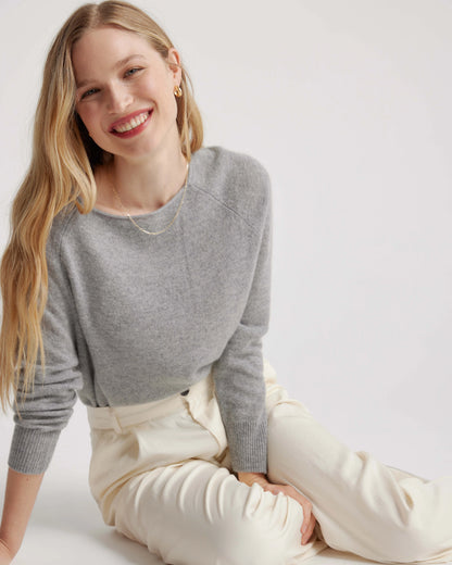 Mongolian Cashmere Boatneck Sweater - XS / Black