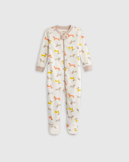 100% Organic Cotton Footie Pajama - 0-3M / Vehicles