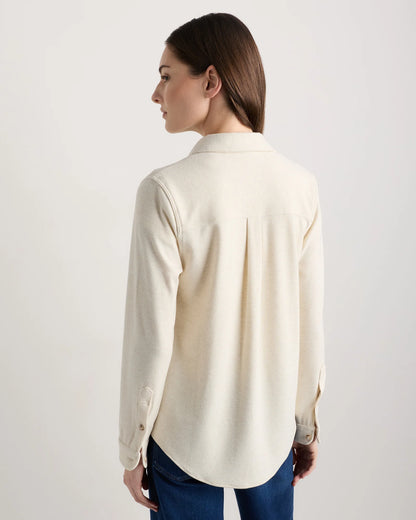 Stretch Sweater Fleece Shirt - XS / Navy/Red/Yellow Check