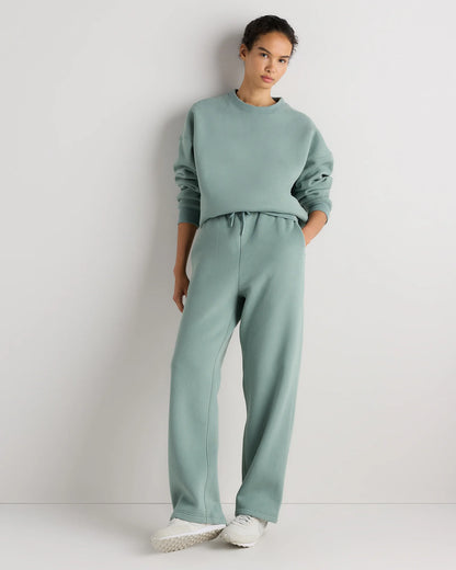 Everyday Fleece Straight Leg Sweatpants - XS / Coastal Sage
