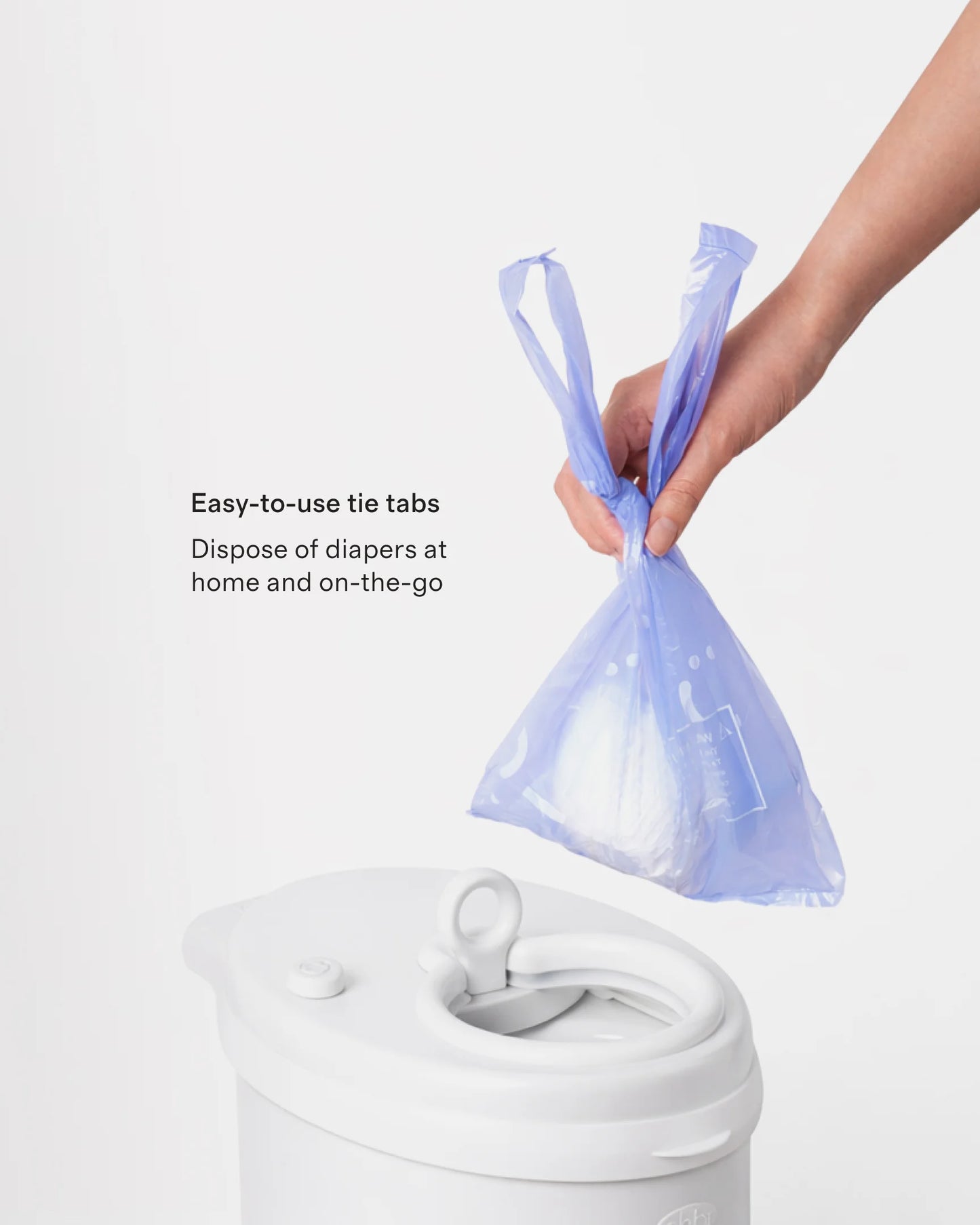Ubbi Stainless Steel Diaper Pail Gift Set - One Size / White