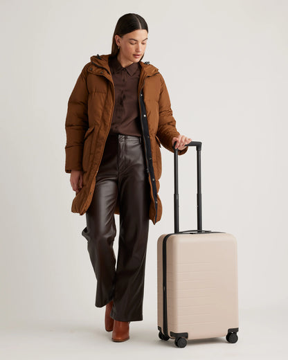 Expandable Carry-On Suitcase - One Size / Dark Green