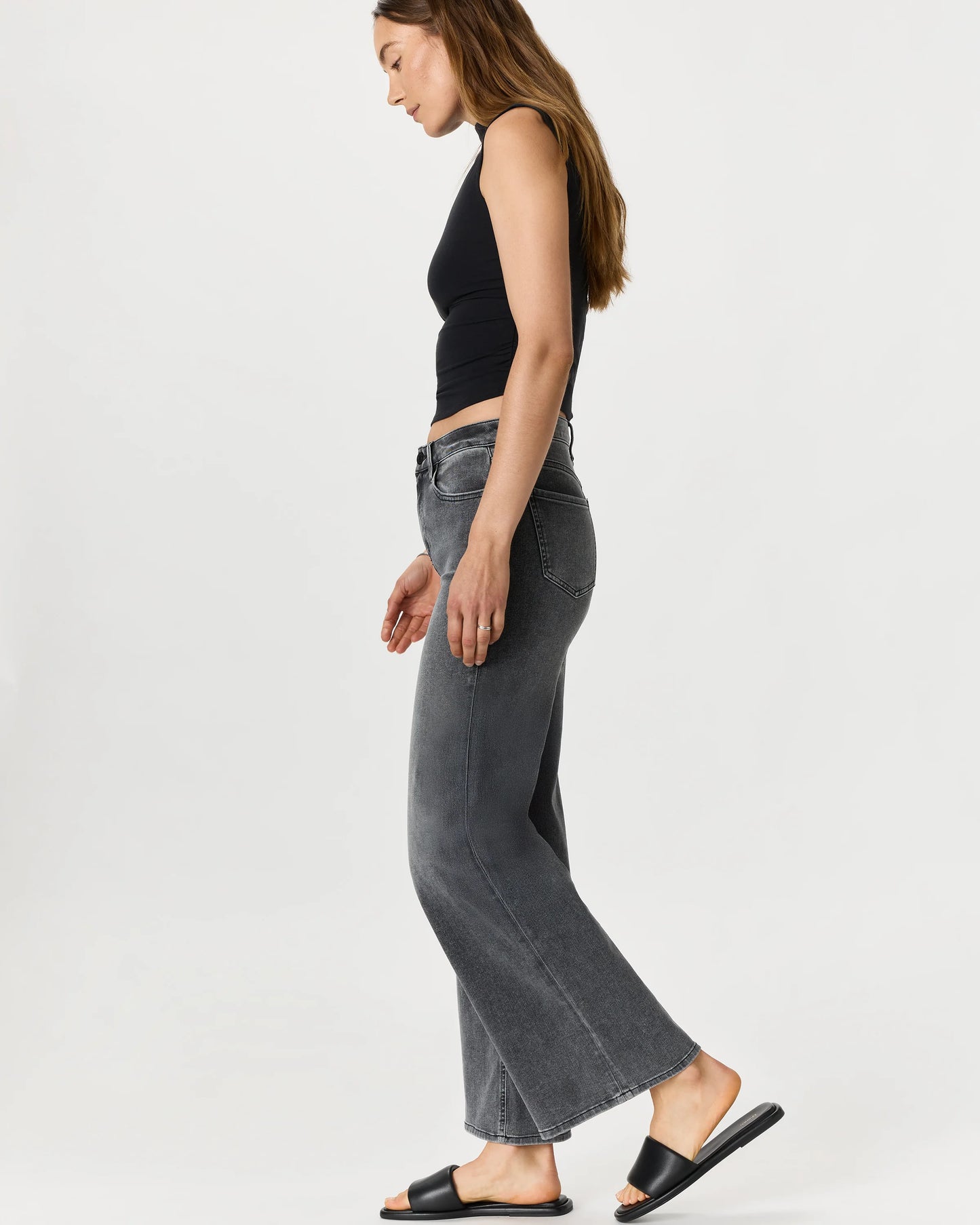 Bella Stretch Wide Leg Jeans - 24 / Frosted Blue