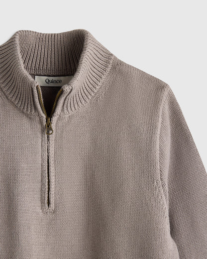 Boys 100% Organic Cotton Quarter-Zip Sweater - 2T / Navy