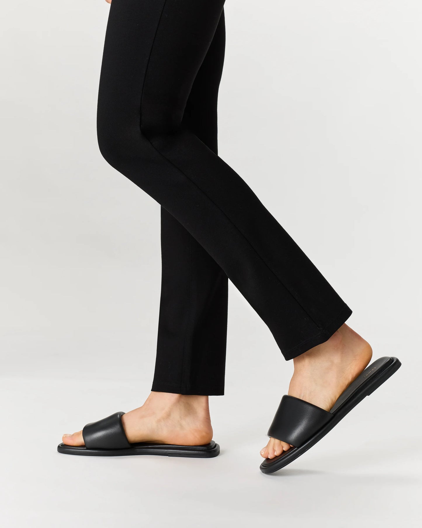 Italian Leather Slide Sandal - 5 / Bone