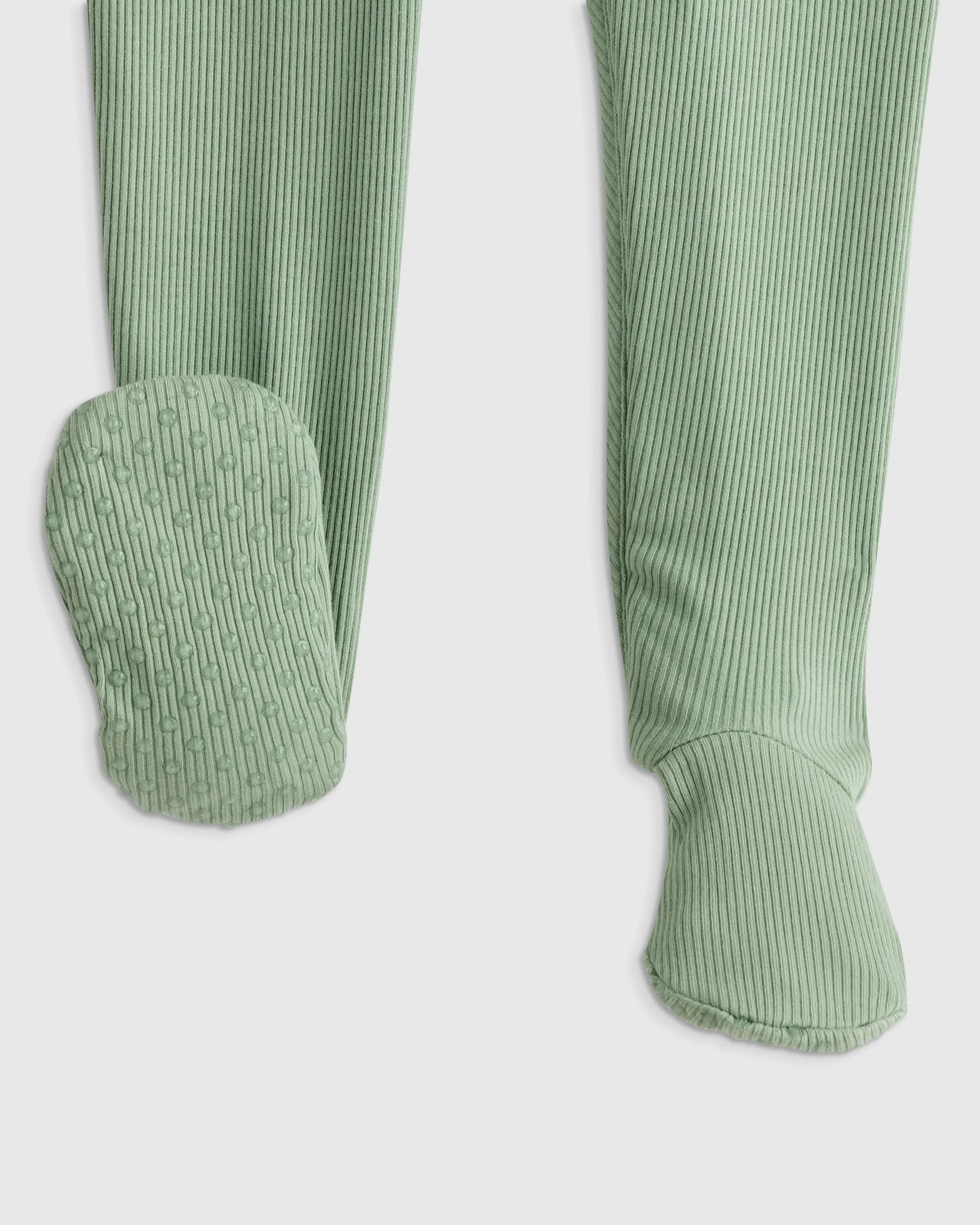 Softest Rib Footie - 12-18M / Sage Green