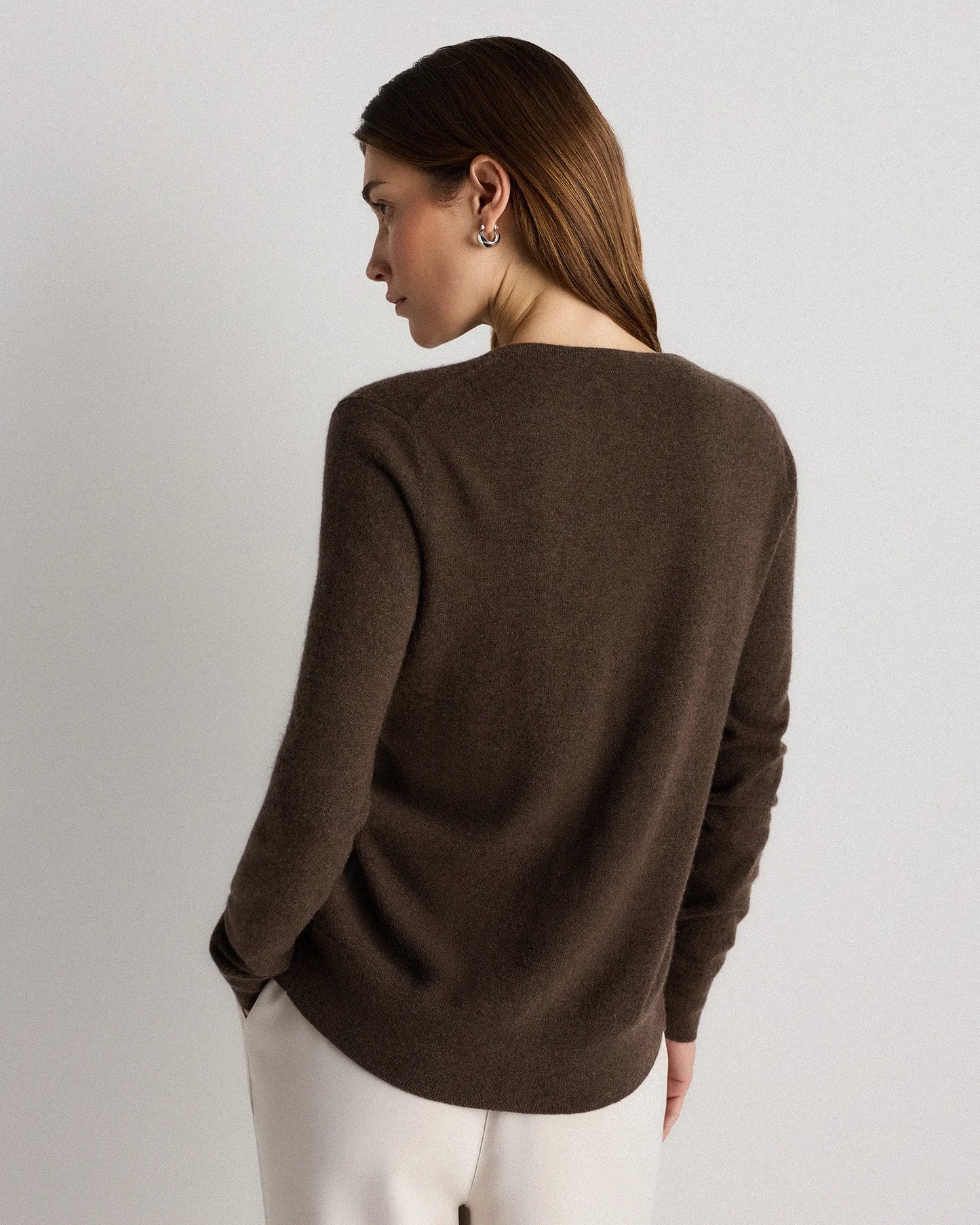 Mongolian Cashmere Cardigan Sweater - XS / Black