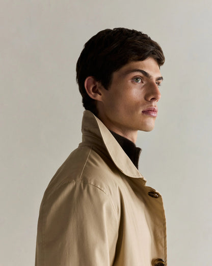 Comfort Stretch Trench Coat - S / Midnight Black