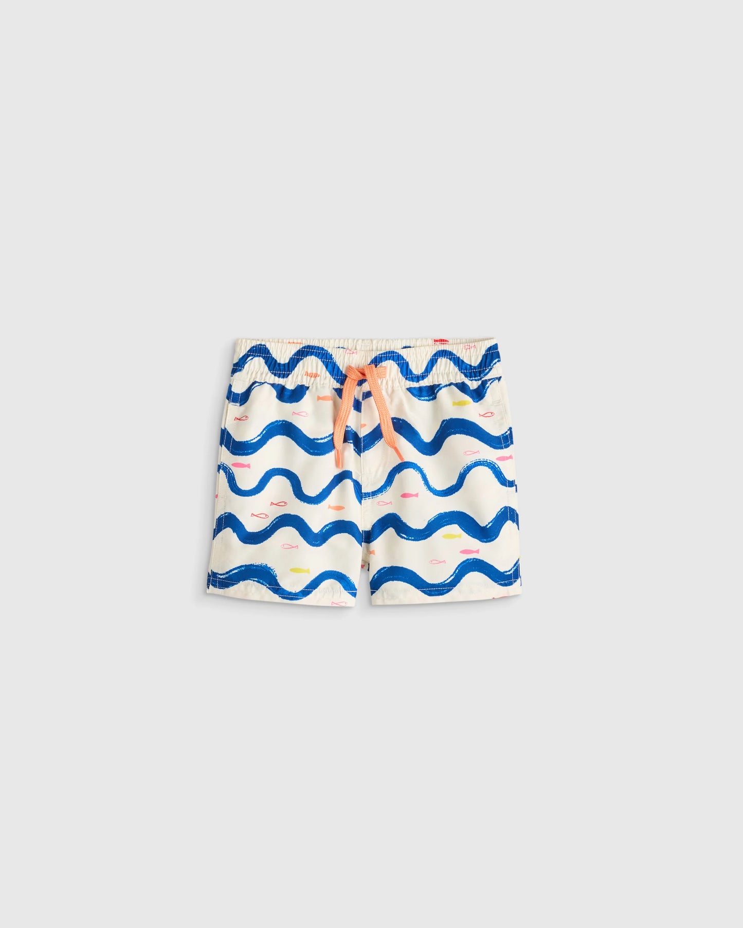 Swim Trunk and Rash Guard Set - 6-9M / Wavy Fish
