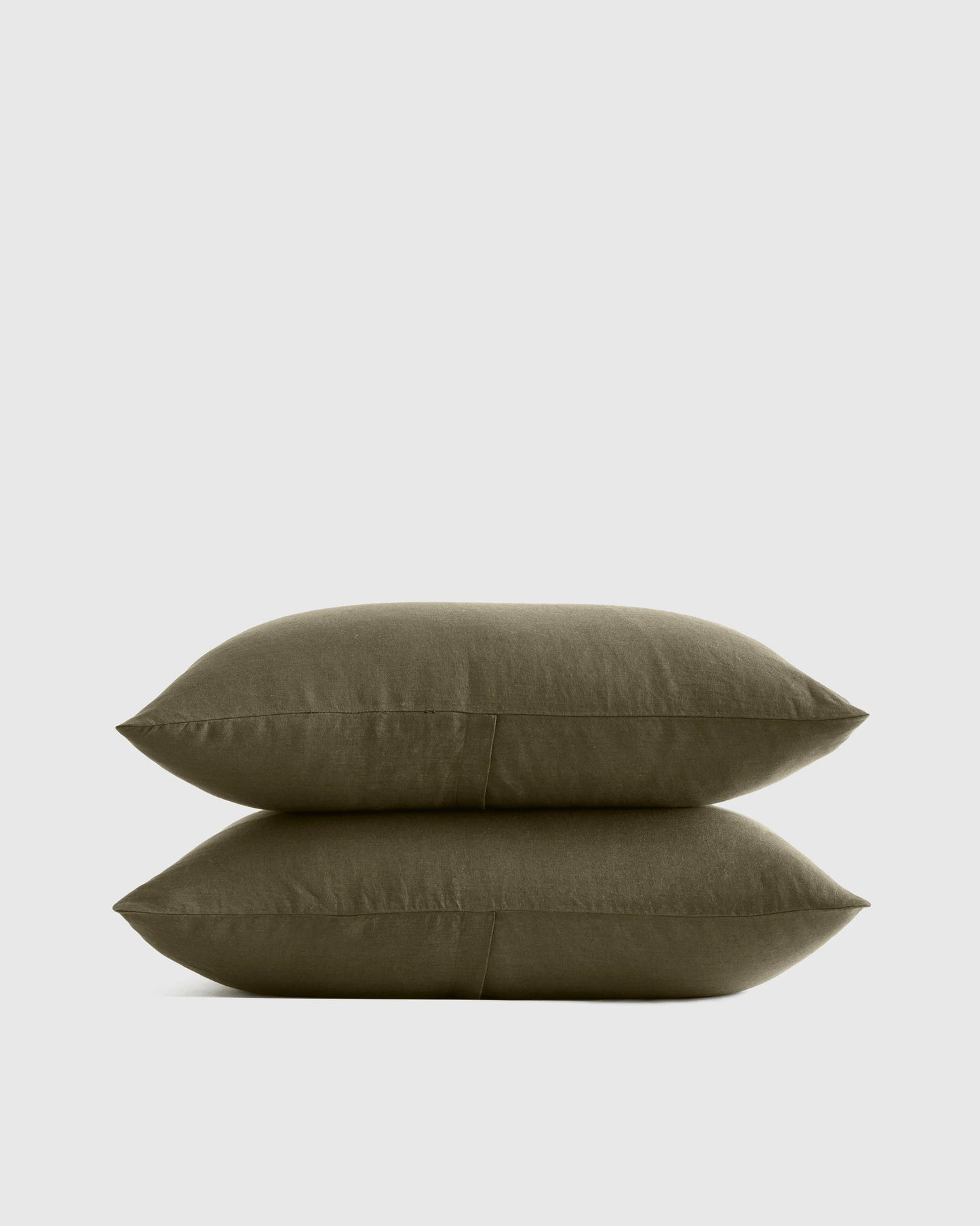 European Linen Sham Set - Standard / White