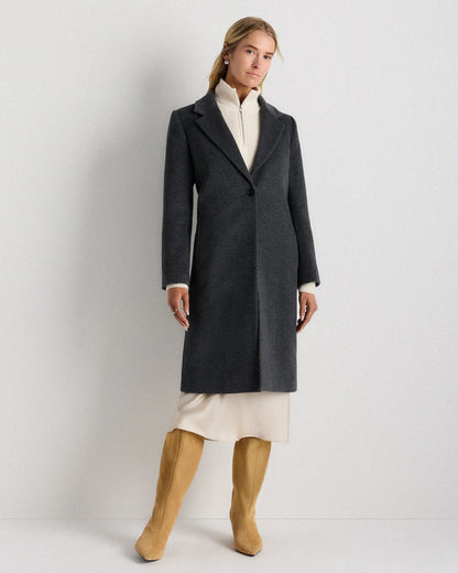 Wool Cashmere Blazer Coat - XS / Mocha Brown