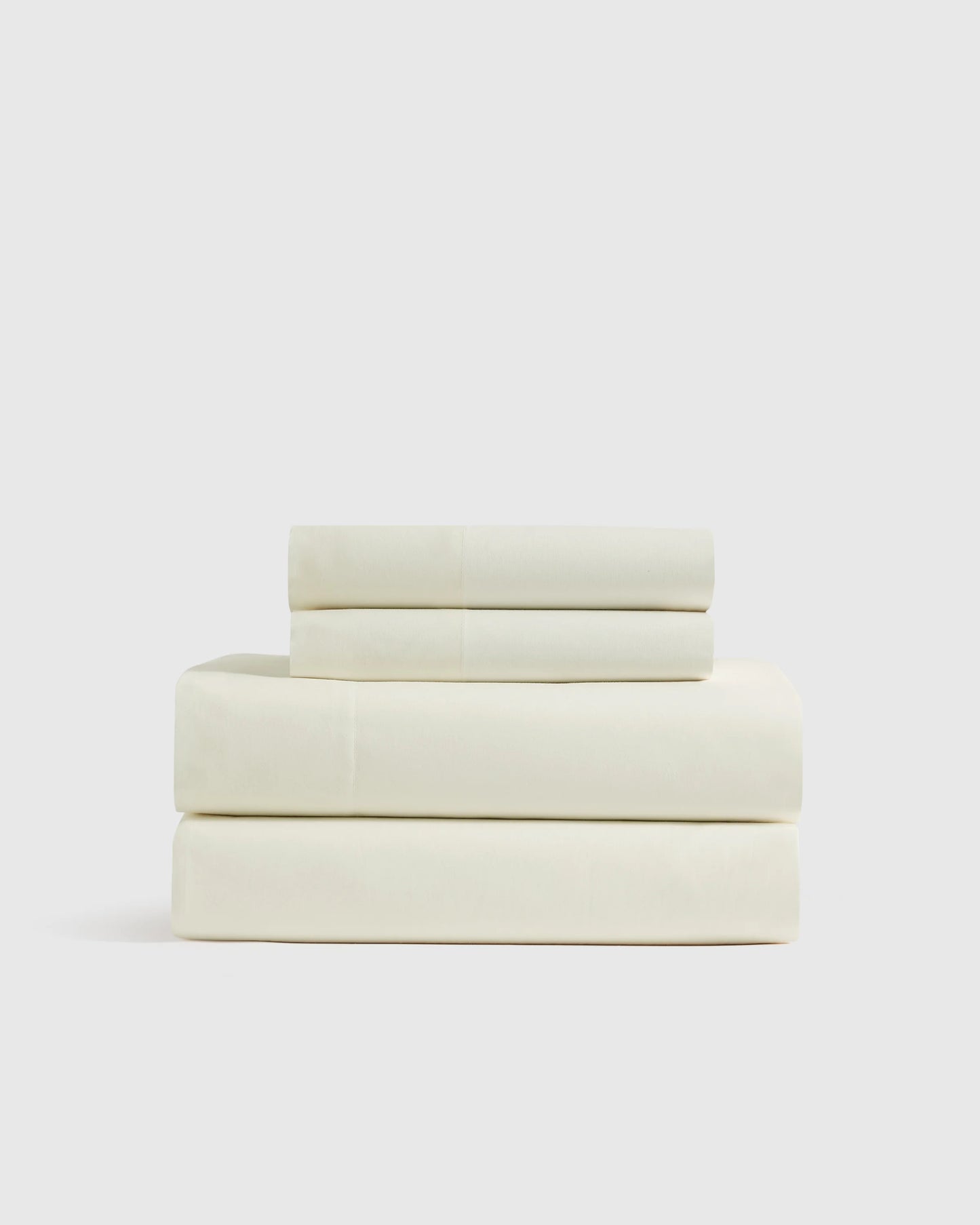 Organic Crisp Percale Sheet Set - Twin / White