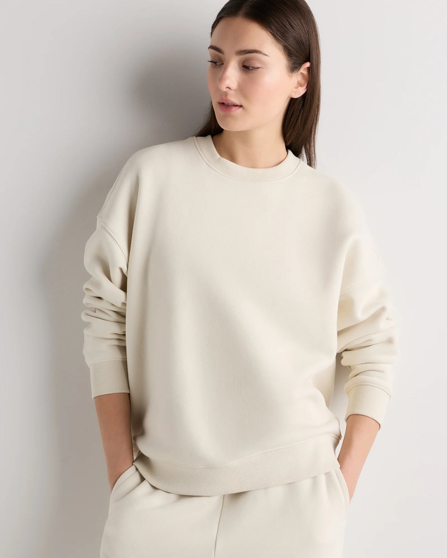 Everyday Fleece Crew - XS / Coastal Sage