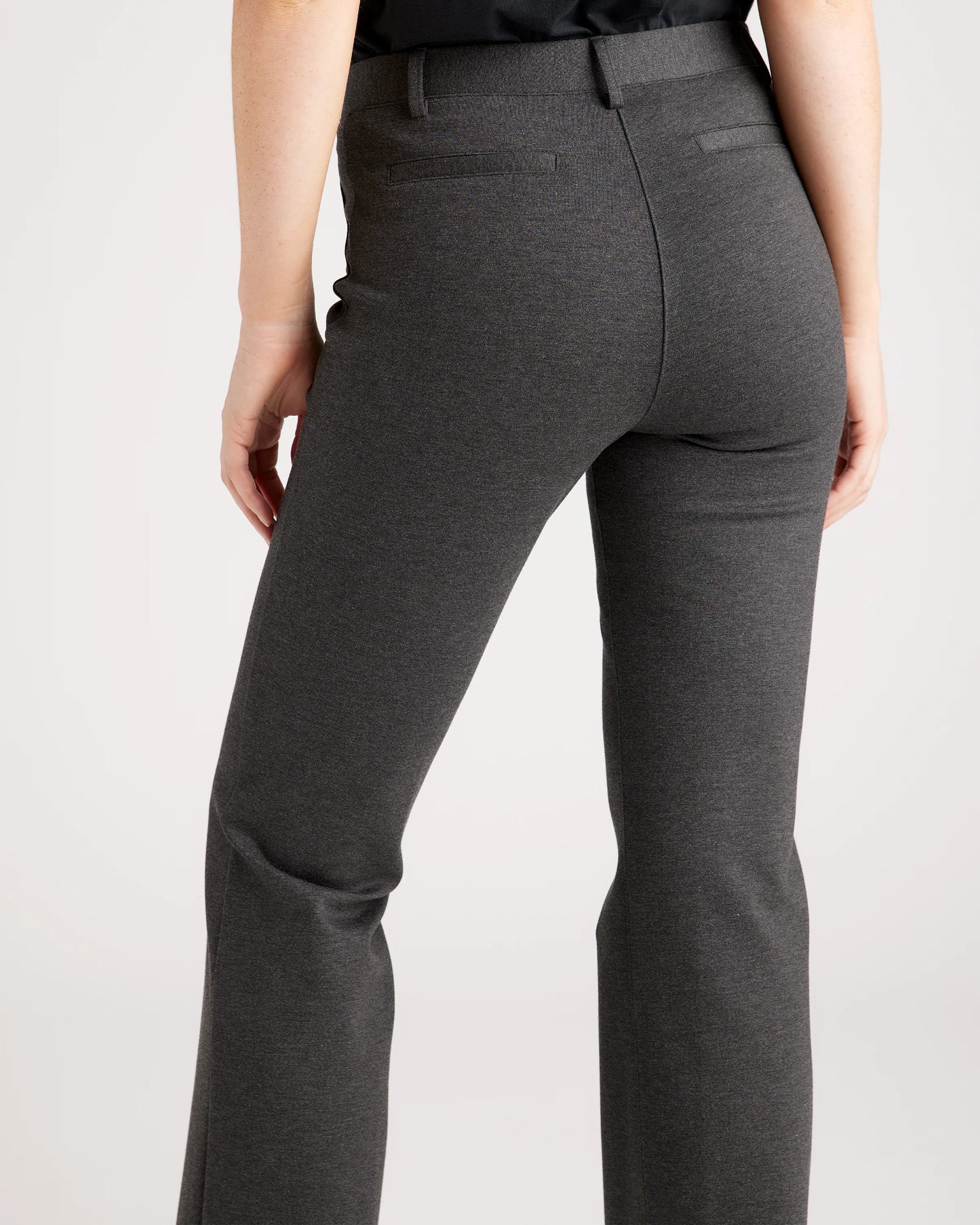 Ultra-Stretch Ponte Bootcut Pants - XS / Black