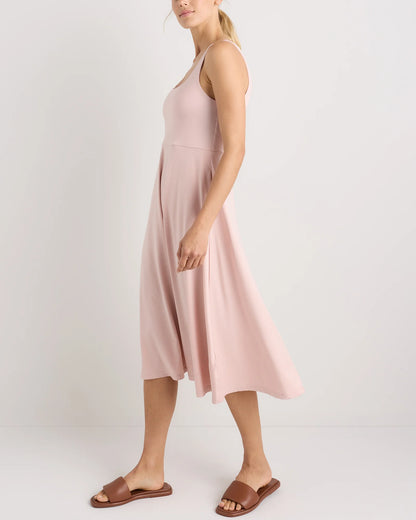 Flowknit Breeze Fit & Flare Dress - XS / Heather Green