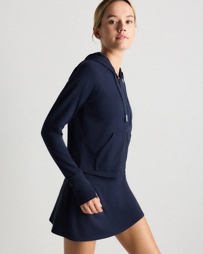 Ultra-Form Hooded Crop Jacket - XS / Black